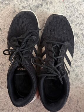adidas Black Sneakers with White Stripes